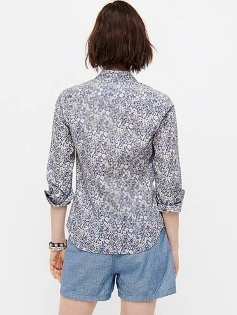 J. Crew x Liberty London Button-Up ‘Perfect Shirt’ in “Junes Meadow Floral” Sz 8 - Picture 3 of 16